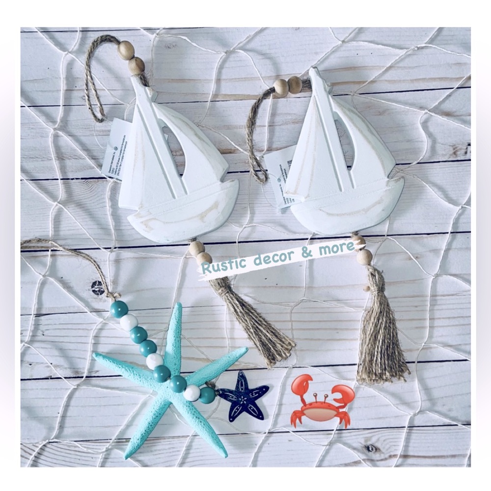 Farmhouse Coastal Nautical Decor Set